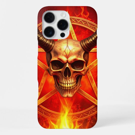 悪魔のドクロ iPhone / iPad カバー (裏面)