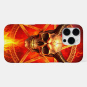 悪魔のドクロ iPhone / iPad カバー (裏面横)
