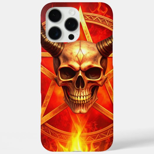 悪魔のドクロ iPhone / iPad カバー (裏面)