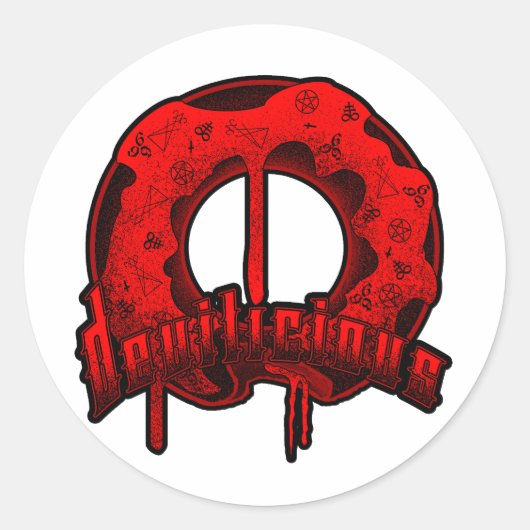 悪魔のドーナツ ラウンドシール (正面)