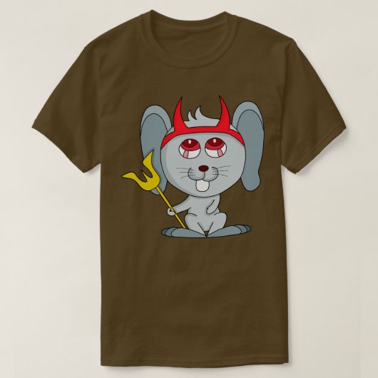 悪魔のネズミ Tシャツ (デザイン正面)