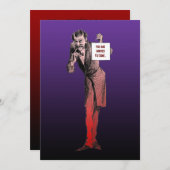 悪魔のハロウィンパーティー招待状 招待状 (正面/裏面)