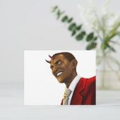 悪魔のハロウィーンとしてのバラク・オバマ大統領 ポストカード (スタンド正面)