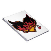 悪魔のハートの螺線形ノート ノートブック (右側)