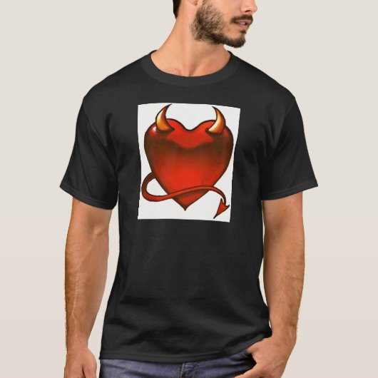 悪魔のハート Tシャツ (正面)