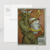 悪魔のバグパイプとしてLuther、c.1535 ポストカード (正面/裏面)