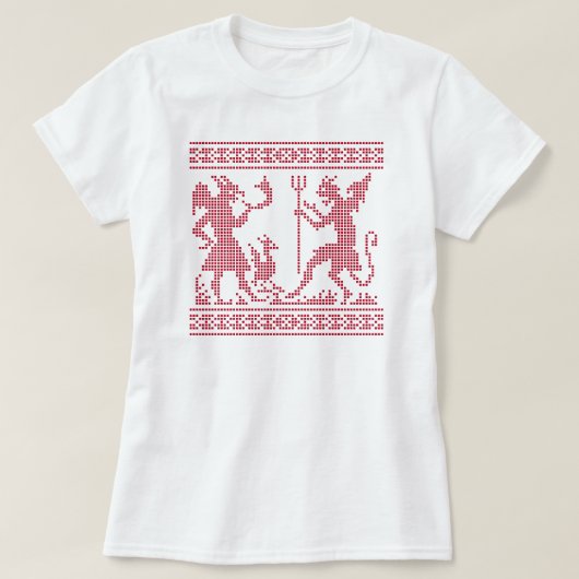 悪魔のパターン Tシャツ (デザイン正面)