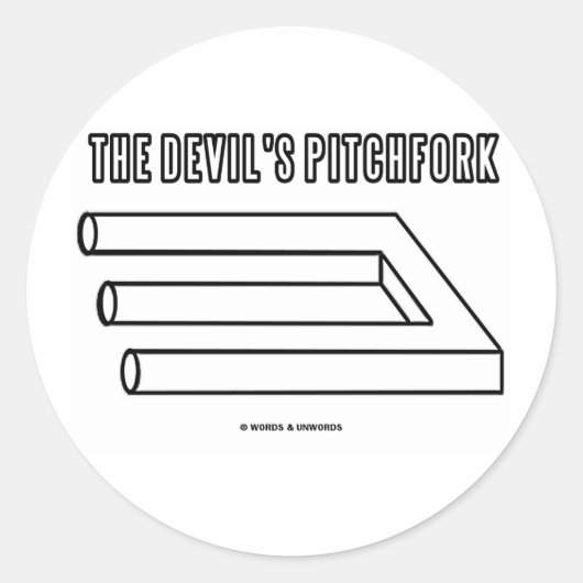 悪魔のピッチフォーク（幻視） ラウンドシール (正面)