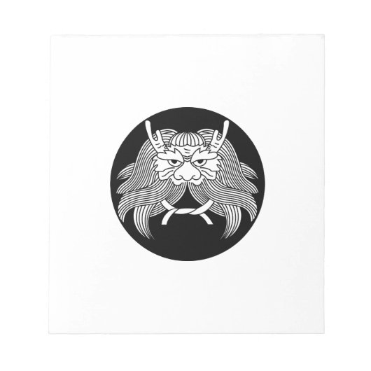 悪魔のヘルメット ノートパッド (正面)