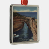 悪魔のポット及び日没の崖の眺め メタルオーナメント (右)