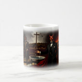 悪魔の仮面舞踏会の炎マグカップ コーヒーマグカップ (中央)