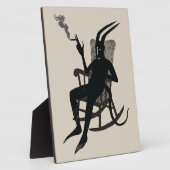 悪魔の休憩 - ダークユーモアウォールアート フォトプラーク (側面)