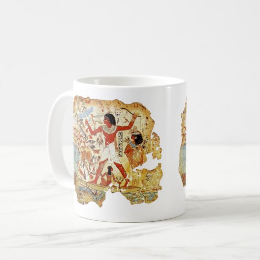 「悪魔の供え物の穀倉」エジプトのアートマグ コーヒーマグカップ (正面左)