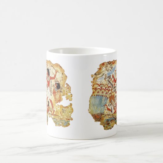 「悪魔の供え物の穀倉」エジプトのアートマグ コーヒーマグカップ (中央)