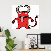 悪魔の動物 ポスター (ホームオフィス)