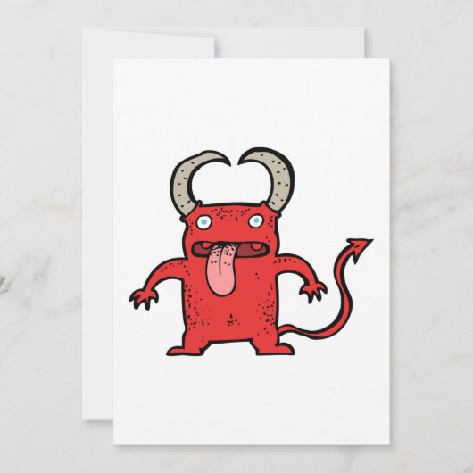 悪魔の動物 招待状 (正面)