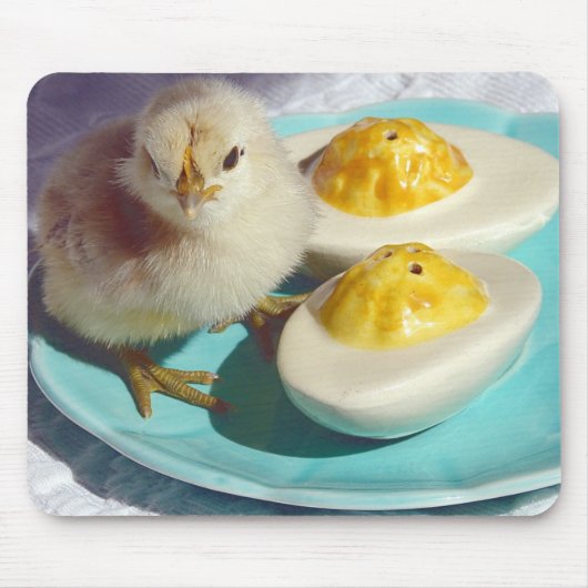 悪魔の卵と雛 マウスパッド (正面)