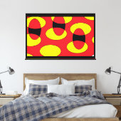 悪魔の卵 – Ken Gage抽象芸術アート キャンバスプリント (インサイチュ (寝室))