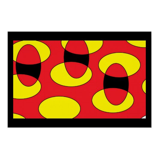 悪魔の卵 – Ken Gage抽象芸術アート ポスター (正面)