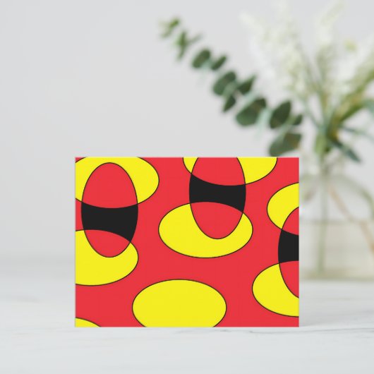 悪魔の卵 – Ken Gage抽象芸術アート ポストカード (スタンド正面)