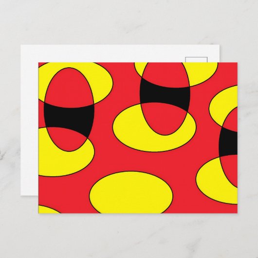 悪魔の卵 – Ken Gage抽象芸術アート ポストカード (正面/裏面)