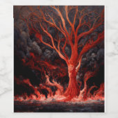 悪魔の地獄の木の母 ワインラベル (シングルラベル)