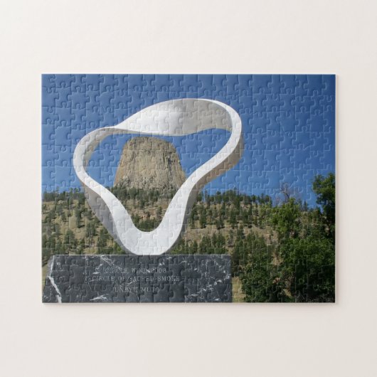 悪魔の塔ワイオミング。 ジグソーパズル (横)