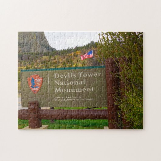 悪魔の塔ワイオミング。 ジグソーパズル (横)