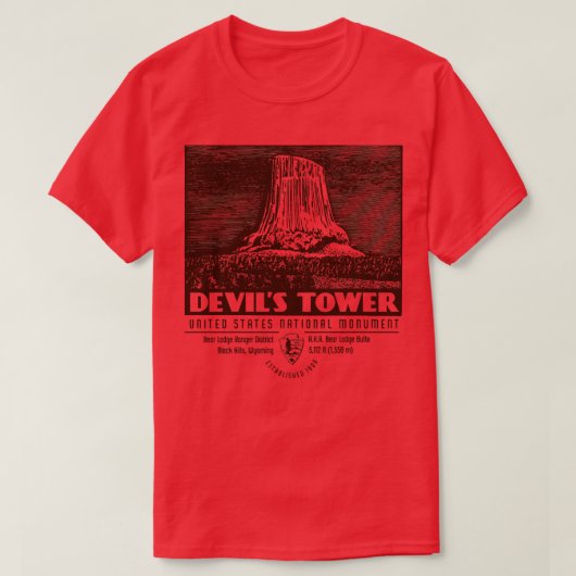悪魔の塔 Tシャツ (デザイン正面)
