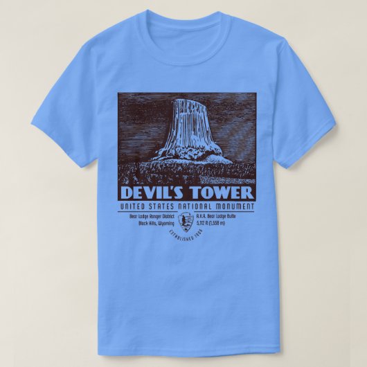 悪魔の塔 Tシャツ (デザイン正面)
