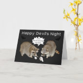 悪魔の夜挨拶状 カード (黄色い花)