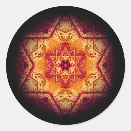 悪魔の大理石 – パターン ラウンドシール (正面)