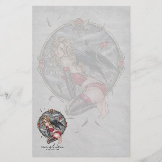 悪魔の天使の文房具 便箋 (正面)