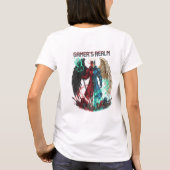 悪魔の天使ゲーマーアバター レルムTシャツ Tシャツ (裏面)