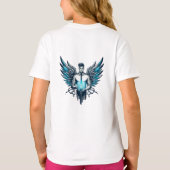 悪魔の天使:ゲームの誘導光Tシャツ Tシャツ (裏面)