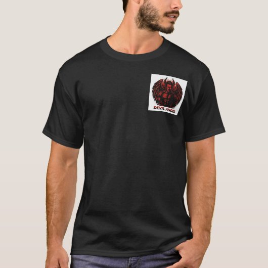悪魔の天使EスポーツTシャツ：ブラッドオーラデザイン Tシャツ (正面)