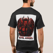 悪魔の天使EスポーツTシャツ：ブラッドオーラデザイン Tシャツ (裏面)