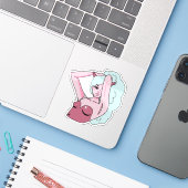 悪魔の女の子ステッカー シール (ノートパソコンとiPhone)
