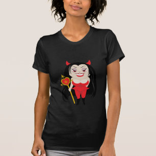 悪魔の女性 Tシャツ