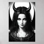 悪魔の女神 | AIアートポスター ポスター (正面)