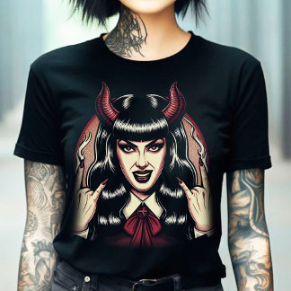 悪魔の女 Tシャツ