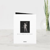 悪魔の姿勢の挨拶及びメッセージカード カード (裏面)