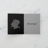 悪魔の姿勢の挨拶及びメッセージカード カード (内部)