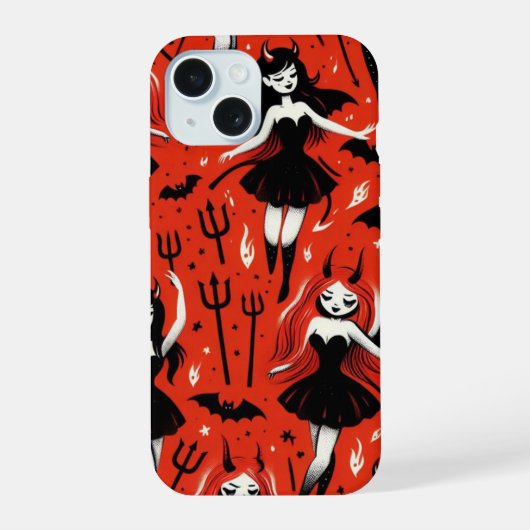 悪魔の娘たち iPhone 15ケース (裏面)