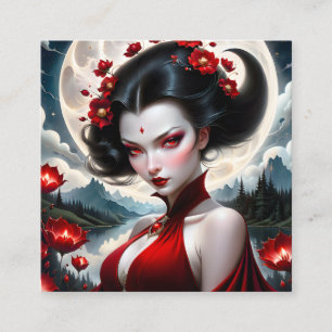 悪魔の婦人は芸術絵画の超現実主義者だ スクエア名刺