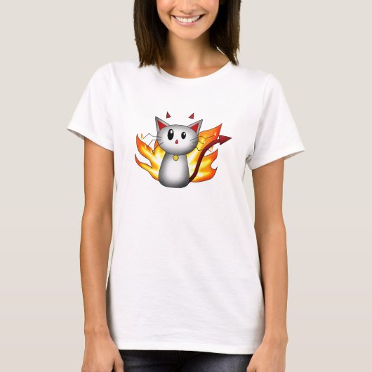 悪魔の子猫 Tシャツ (正面)