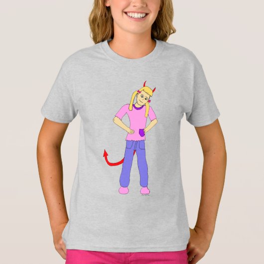 悪魔の少女 Tシャツ (正面)