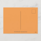 悪魔の尾の魔女とこうもりの翼、星空の夜セクシー シーズンポストカード (裏面)