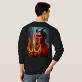 悪魔の崇拝トライデント Tシャツ (裏面フル)