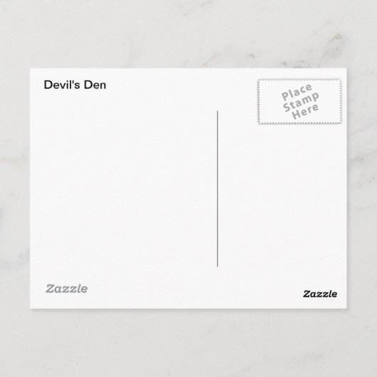 悪魔の巣窟 ポストカード (裏面)